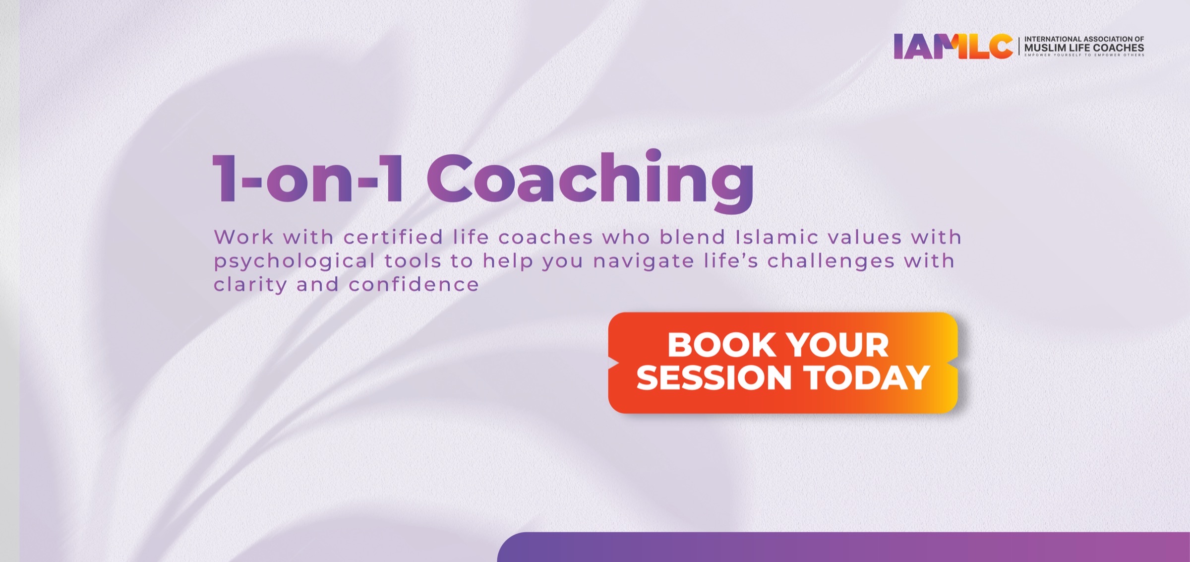 1-on-1 Coaching. Work with certified life coaches who blend Islamic values with psychological tools to help you navigate life’s challenges with clarity and confidence. Book your session today.